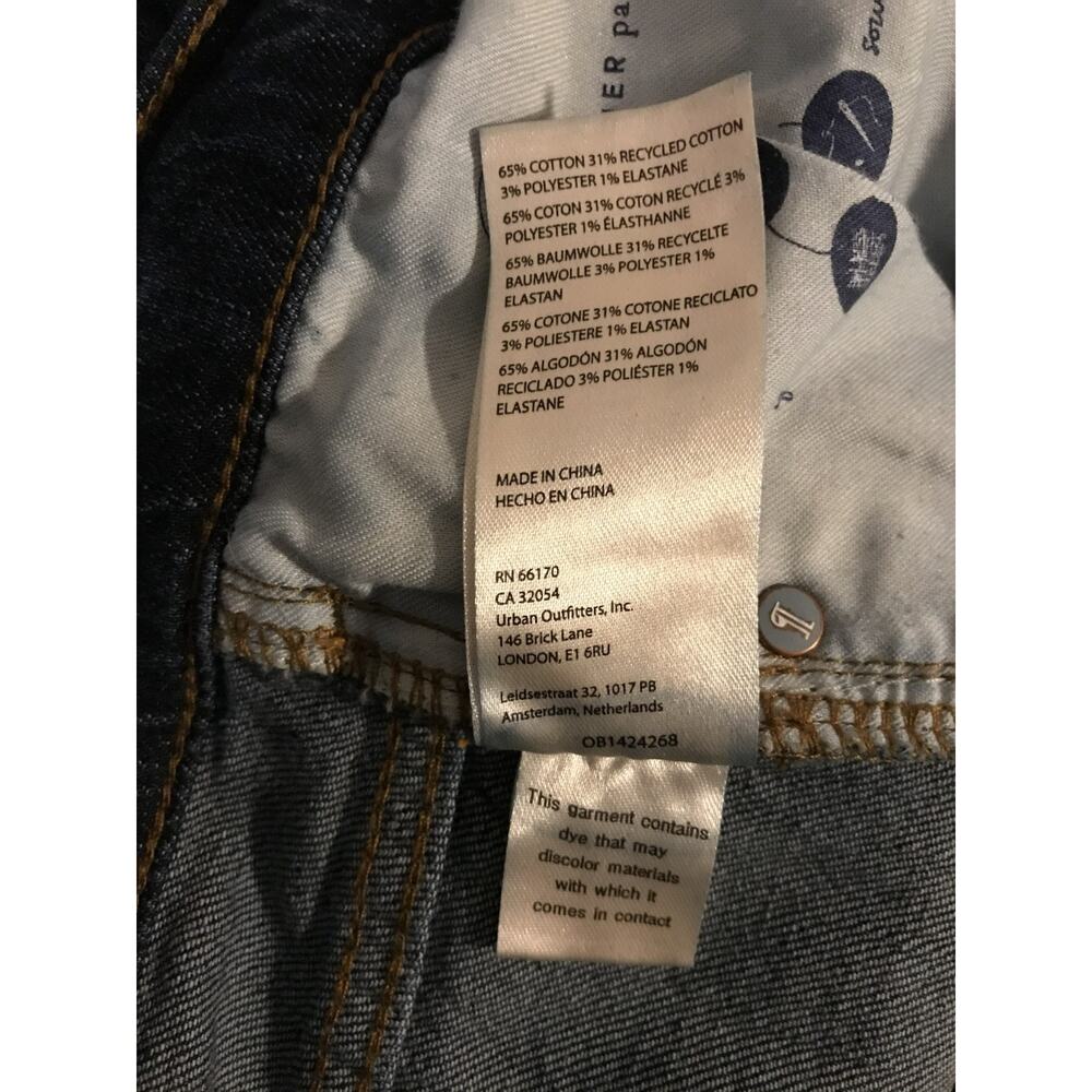 Pilcro Anthropologie High Rise Baggy Wide Leg Jeans 29 Dark Wash Denim - Picture 12 of 12
